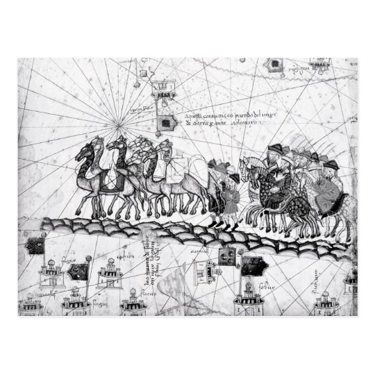 Caravans Crossing The Urals on the way to Postcard