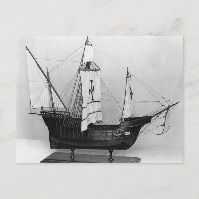 Caravel of Christopher Columbus Postcard (Front)