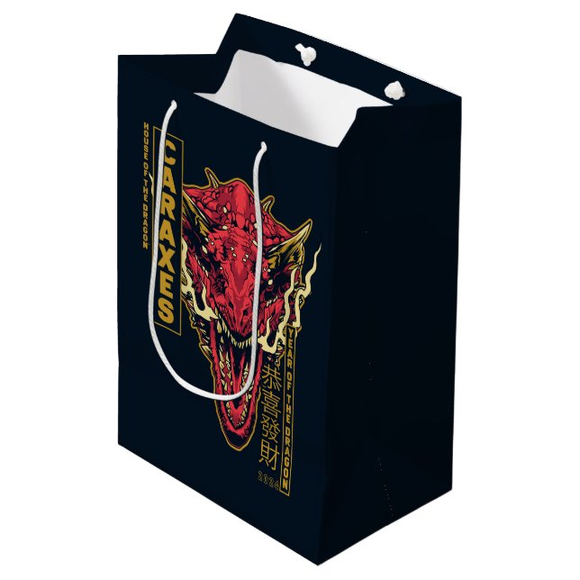 Caraxes Head Year of the Dragon | 恭喜發財 Medium Gift Bag (Front Angled)