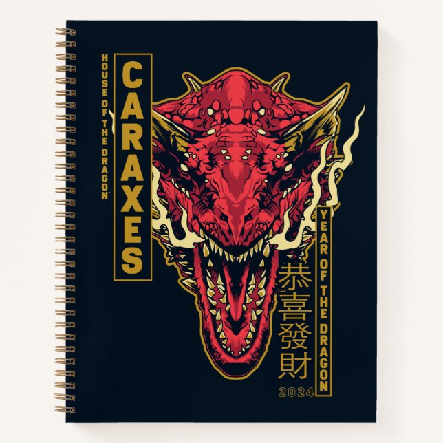 Caraxes Head Year of the Dragon | 恭喜發財 Notebook (Front)