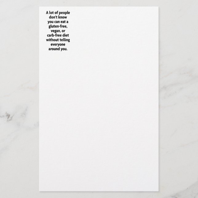 carb-free stationery (Front)