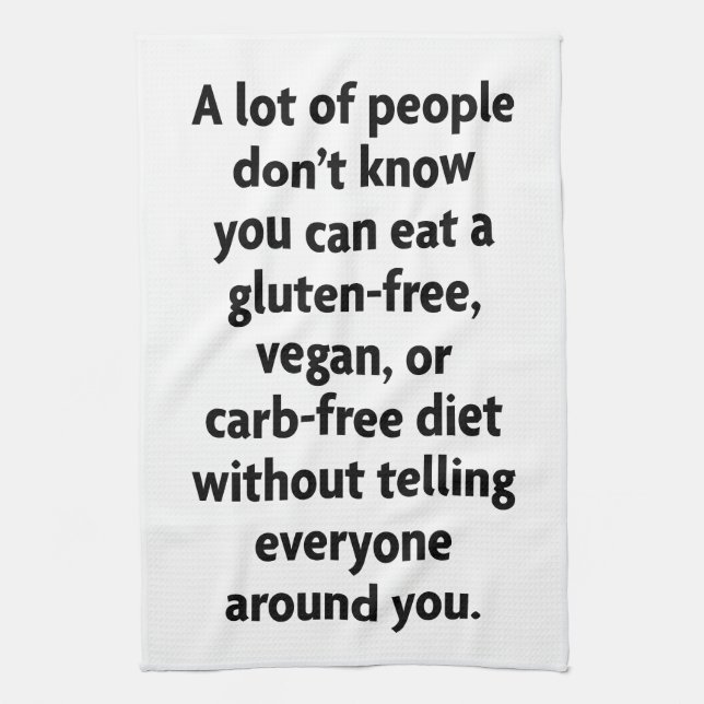 carb-free tea towel (Vertical)