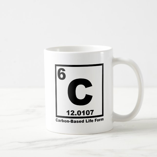 Carbon-Based Life Form Funny Mug (Right)