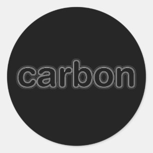 Carbon Brand Classic Round Sticker