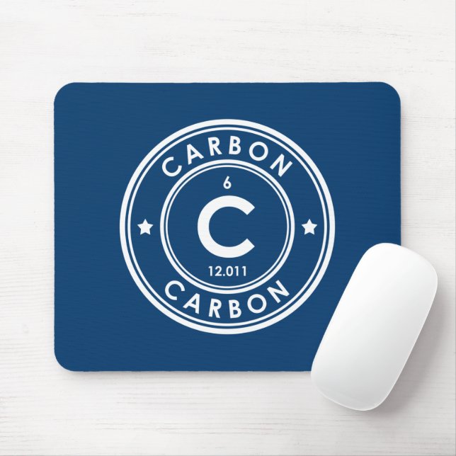 Carbon Element Blue Mouse Pad (With Mouse)