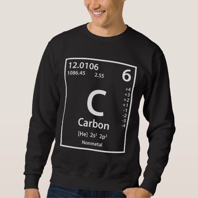 Carbon Element (white) Sweatshirt (Front)