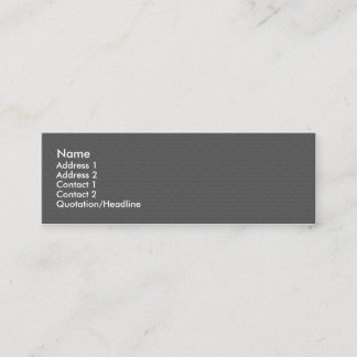 Carbon fiber skinny business card. mini business card