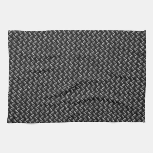 Carbon Fibre 1 Kitchen Towel (Horizontal)