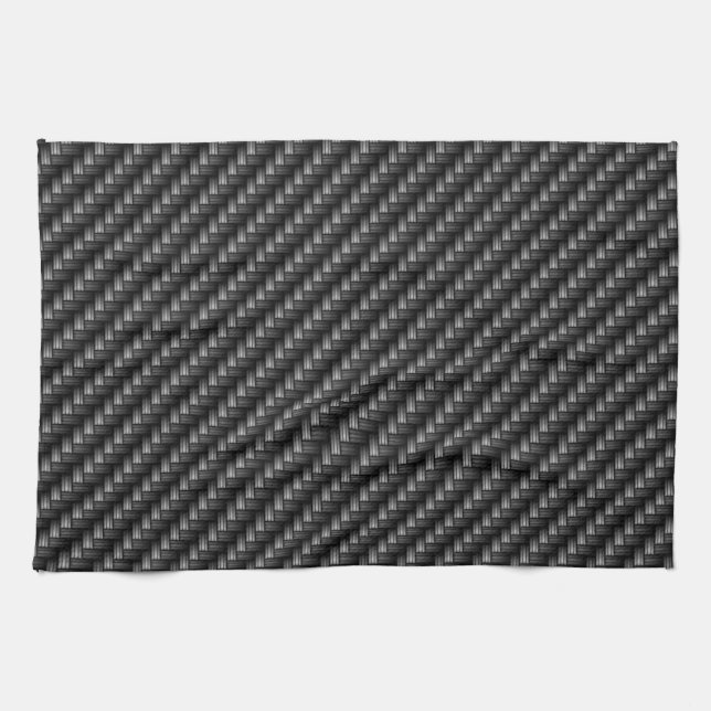 Carbon Fibre 2 Kitchen Towel (Horizontal)