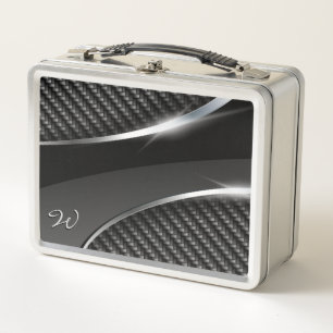 Carbon Fibre 3 Stainless Lunch Box
