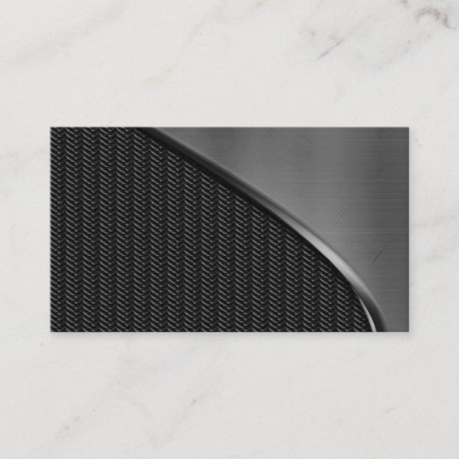 Carbon Fibre And Metal Business Cards (Front)