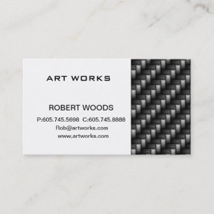 carbon fibre business card