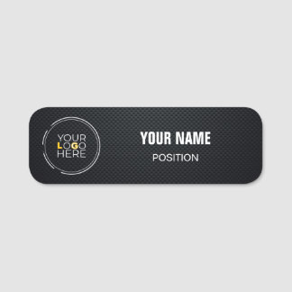 Carbon Fibre, Custom Logo, Business Name Tag