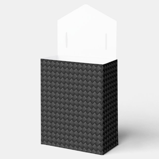 Carbon fibre favour box (Opened)