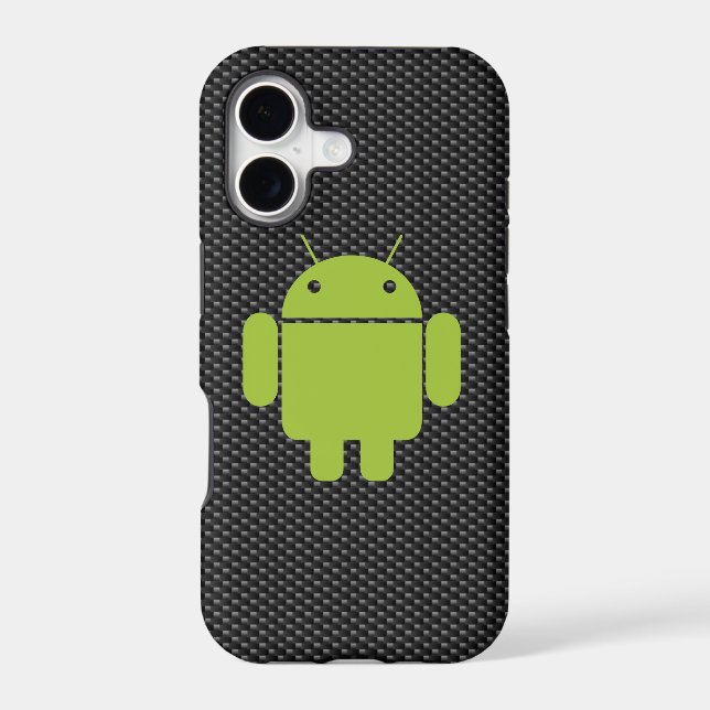 Carbon Fibre iPhone 5 Case (Android on iPhone) (Back)