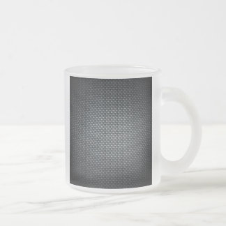Carbon Fibre Look Frosted Glass Coffee Mug