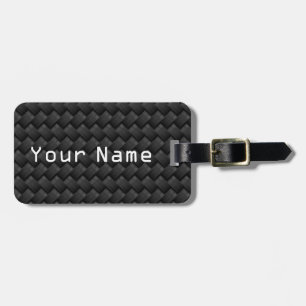 Carbon fibre luggage tag