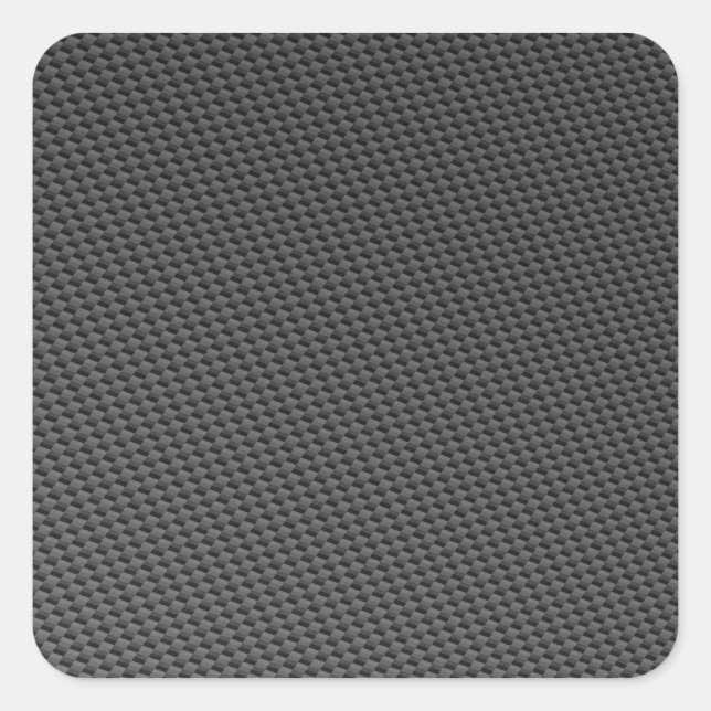 Carbon Fibre Material Square Sticker (Front)