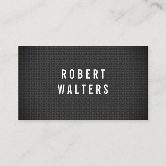 Carbon Fibre Pattern Business Card (Front)