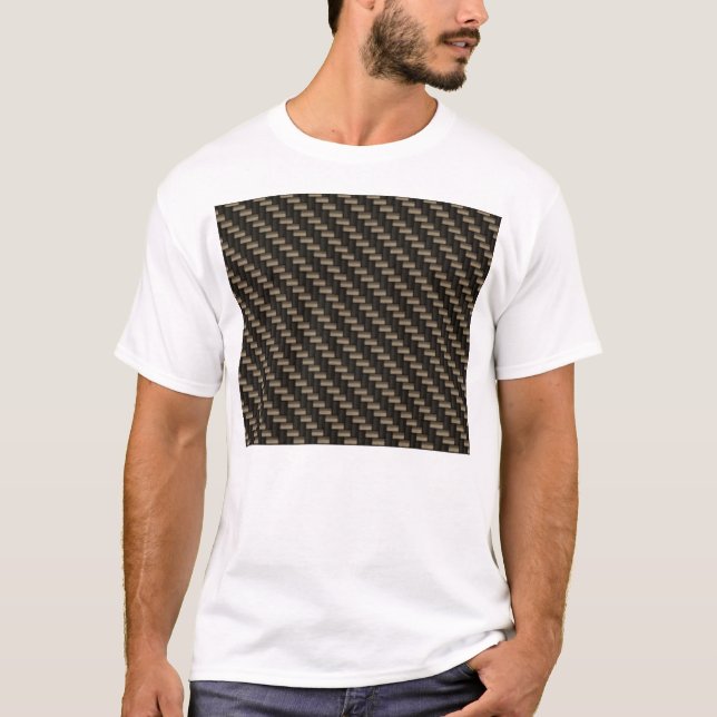 Carbon Fibre Pattern (faux) T-Shirt (Front)