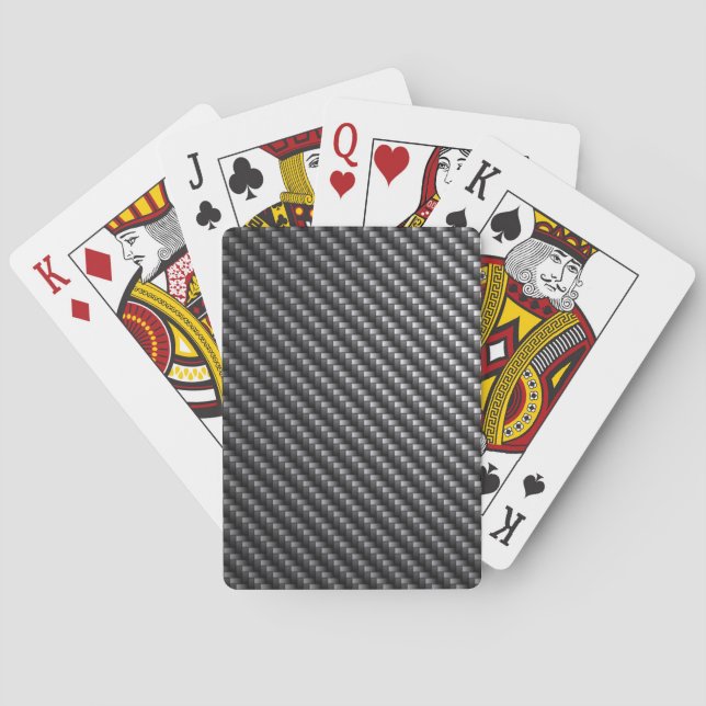 Carbon Fibre Pattern Playing Cards (Back)