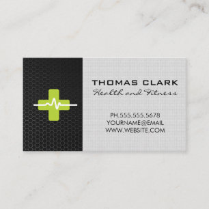 Carbon Fibre   Plus Heart Monitor Rate Business Card