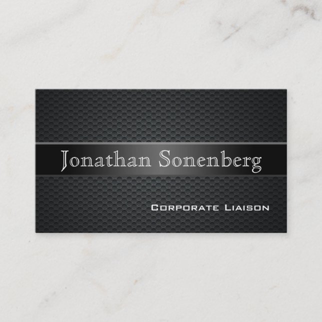 Carbon Fibre Professional Business Cards (Front)