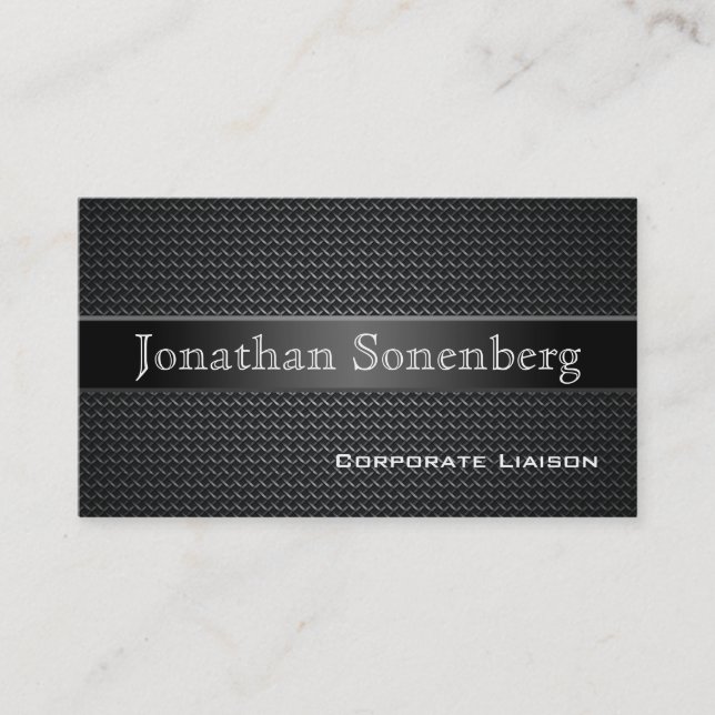 Carbon Fibre Professional Business Cards (Front)