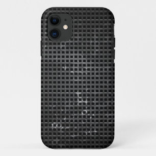 Carbon-fibre-reinforced polymer grill iPhone 11 case
