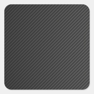 Carbon Fibre Square Sticker
