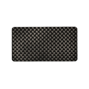 Carbon Fibre Texture Label