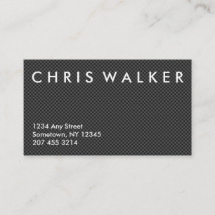 Carbon fibre texture professional business card