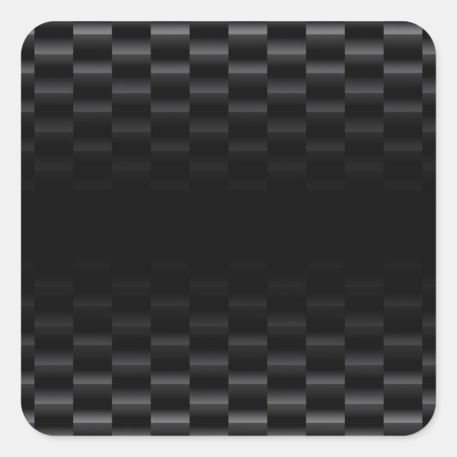 Carbon Fibre Textured Square Sticker (Front)