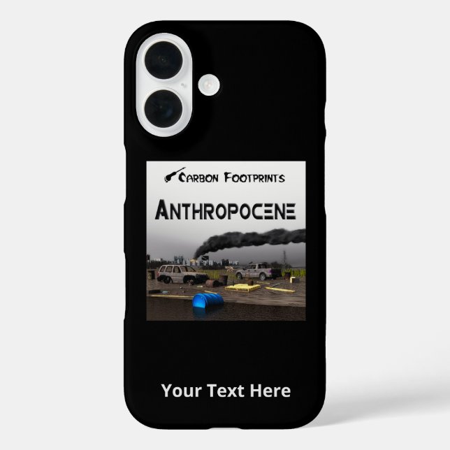 Carbon Footprints - Anthropocene Case-Mate iPhone Case (Back)