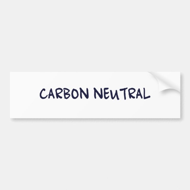 Carbon Neutral Bumper Sticker (Front)