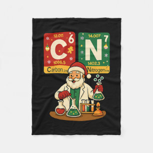 Carbon Nitrogen 67 Meme Teacher Science Periodic T Fleece Blanket