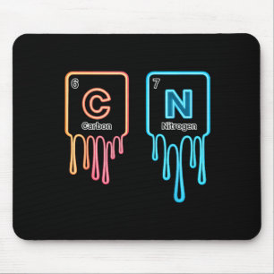 Carbon Nitrogen Science Design Fun Chemistry Lover Mouse Mat