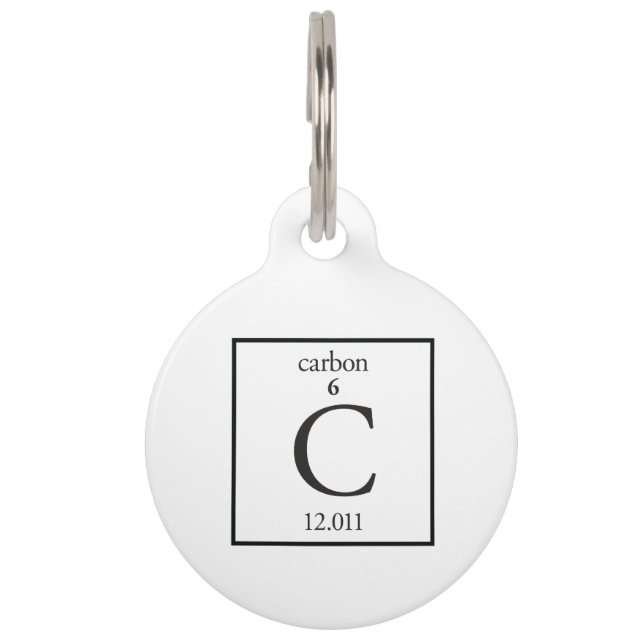 Carbon Pet Tag (Front)