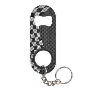 Carbon Style Racing Flag Wave Decor