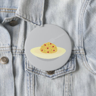 Carbonara_Illustration 10 Cm Round Badge