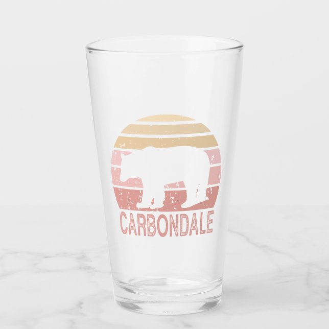 Carbondale Colorado Retro Bear Glass (Front)