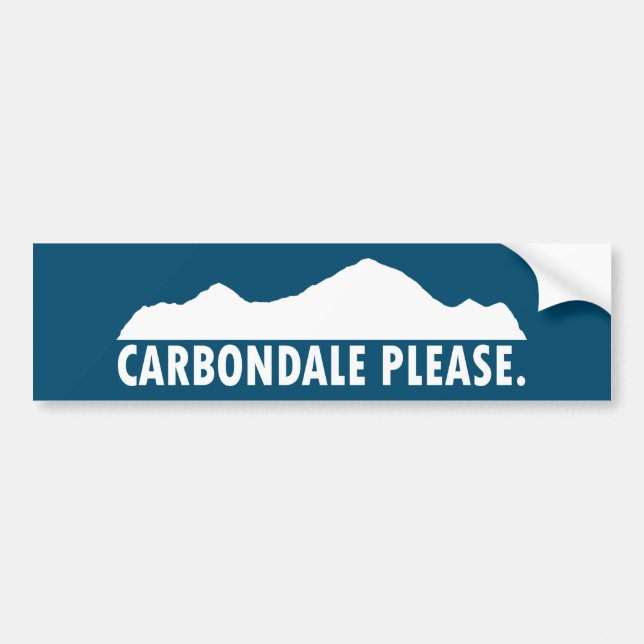 Carbondale Please Bumper Sticker (Front)