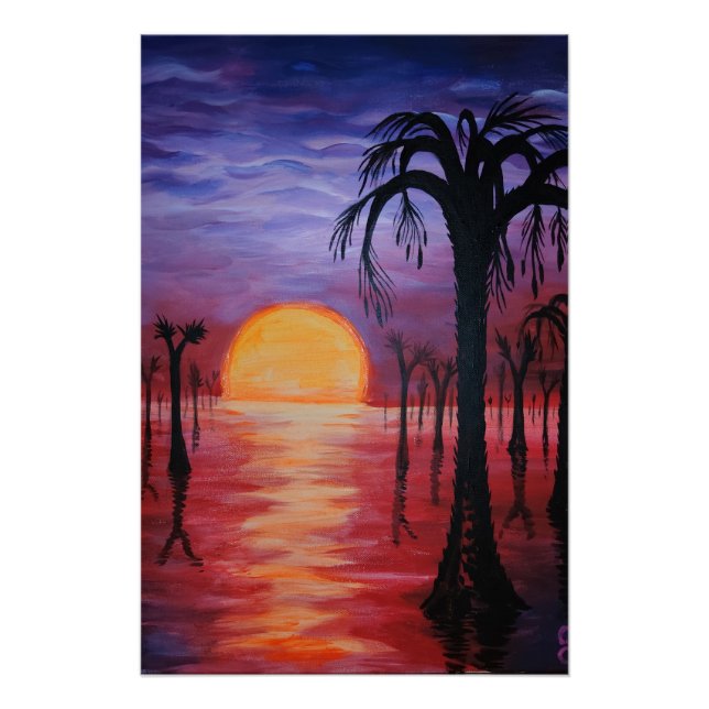 Carboniferous sunset poster (Front)