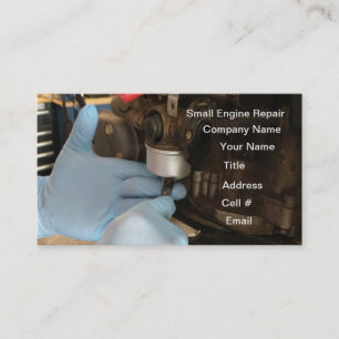 Carburettor Cleaning Repair Lawn Mower Business Card