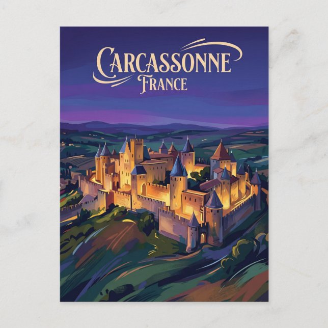 Carcassonne Citadel France Postcard (Front)