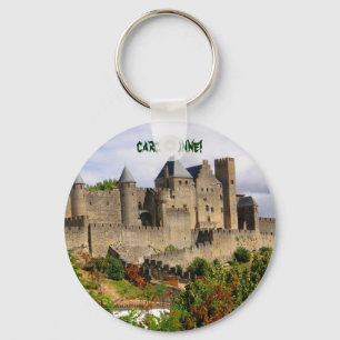Carcassonne fortress in France Key Ring