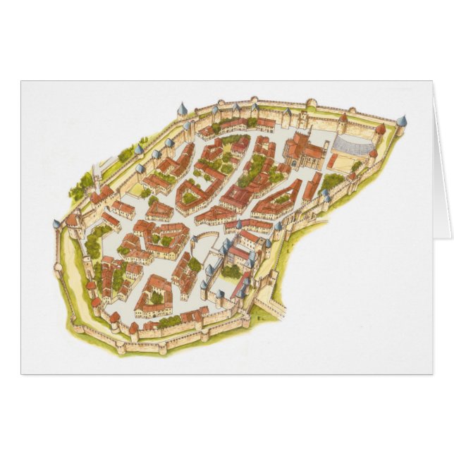 Carcassonne France. Aerial view (Front Horizontal)