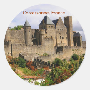 Carcassonne, France Classic Round Sticker