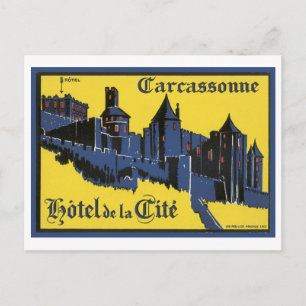 Carcassonne Hotel de la Cite Postcard