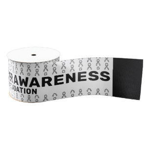 Carcinoid Cancer Awareness Pattern Ribbon Grosgrain Ribbon